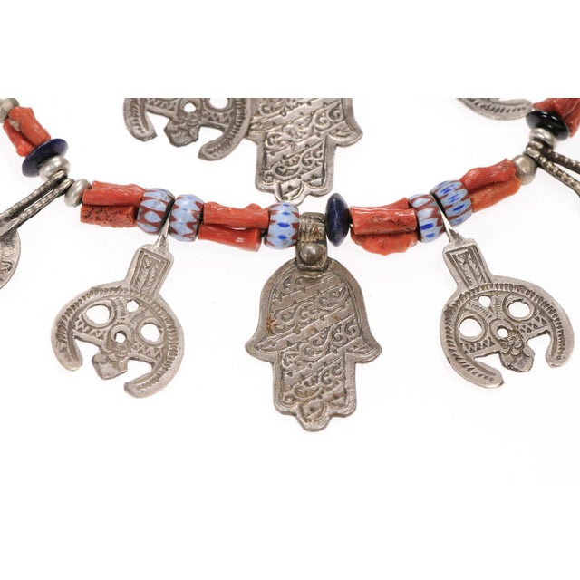 A Custom Made Necklace by Famous Moroccan Jeweler Chez Faouzi of Marrakech - Double Stranded, 30.5" long. This fabulous...