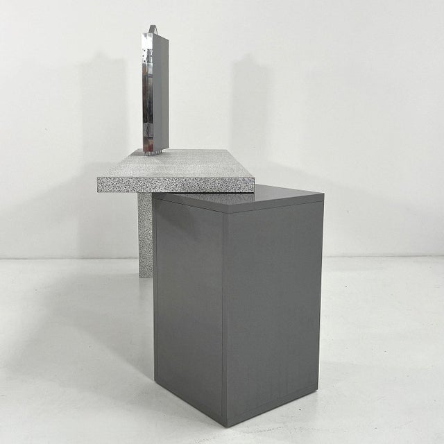 Glass Dione Dressing Table by Antonia Astori for Driade, 1980s For Sale - Image 7 of 11