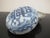 19th Century Chinese 19thc Blue & White Porcelain Round Double Happiness Seal Paste Ink Box For Sale - Image 5 of 11