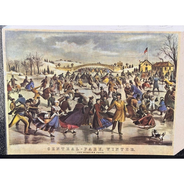 Salvador Dali Currier & Ives New York Central Park Winter For Sale - Image 4 of 6