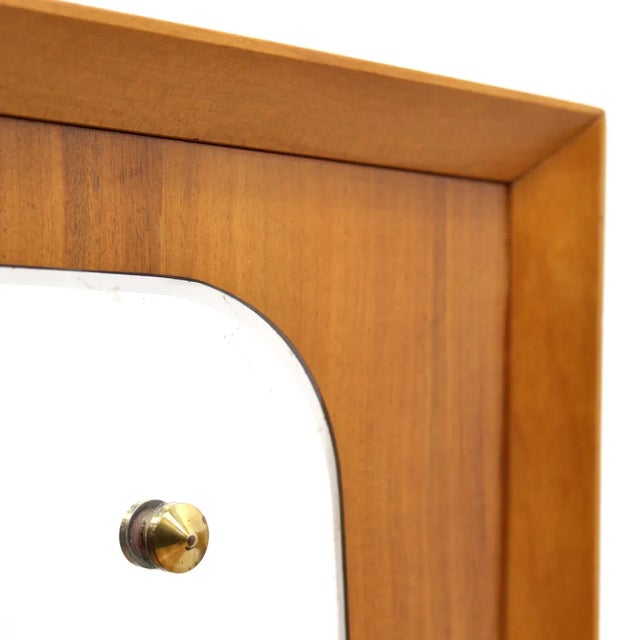 Mid-Century Modern Mid Century Wall Mirror in Mahogany For Sale - Image 3 of 9