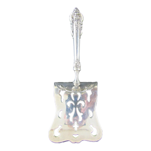 1950s Wallace Solid Sterling Silver Grande Baroque Asparagus Server