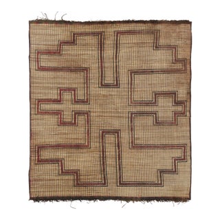Vintage Moroccan Tuareg Rug With Stepped Tribal Geometry - Rug & Kilim For Sale