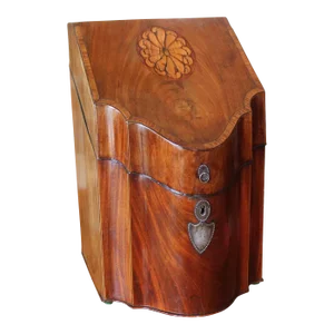 Georgian Inlaid Mahogany Knife Box / Letter Box