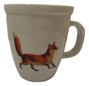 Red Fox Porcelain Bistro Coffee Mug