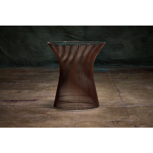 Mid-Century Modern Pair of Rare Copper Side Tables by Warren Platner, 1960s For Sale - Image 3 of 10