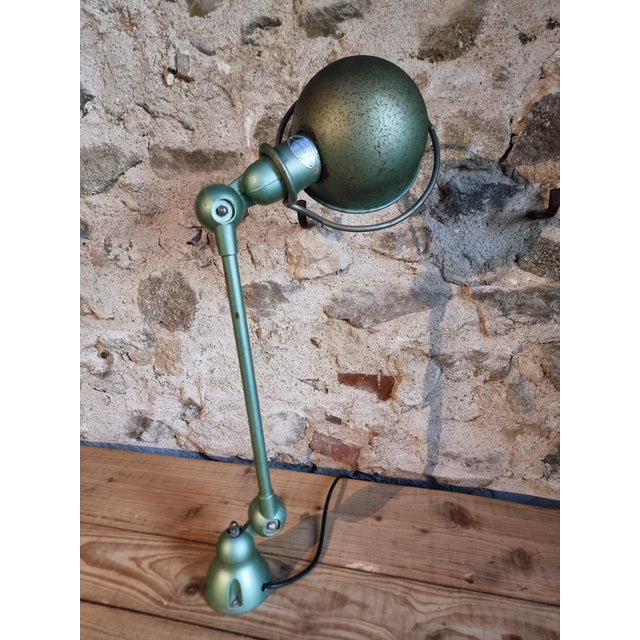 Vintage Articulated Desk Lamp in Reseda Green from Jielde, France, 1970s For Sale - Image 6 of 16