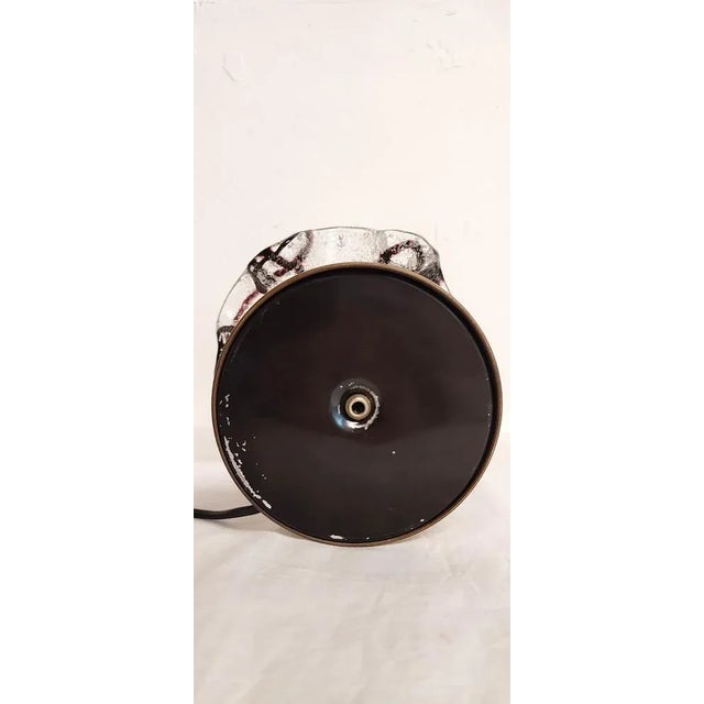 Table Lamp with Glass Tulip. Italy, 1980s For Sale - Image 6 of 13