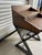 Writing Desk or Secretary Style Desk, 21st Century. It features two small drawers for storage, hinged top compartment for...