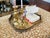 Vintage Large Brass Engraved Tray For Sale - Image 4 of 12