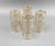 Imperial Glass Shoji Trellis 22K Gold Highball Glasses Tumblers 5 3/4" Set of 4.