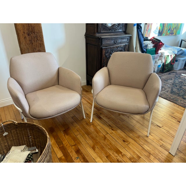 Pink Poppy Lounge Chair Set For Sale - Image 8 of 8