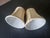 Traditional Contemporary Pair of Fabric Beige Clip-on Lamp Shades For Sale - Image 3 of 8