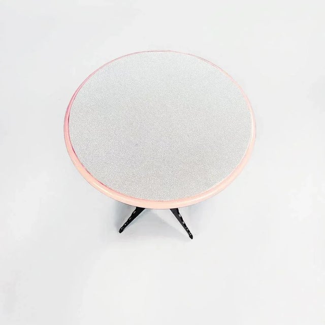 Mid-Century Italian Round Coffee Tables in Laminate Metal, 1980, Set of 3 For Sale - Image 3 of 14