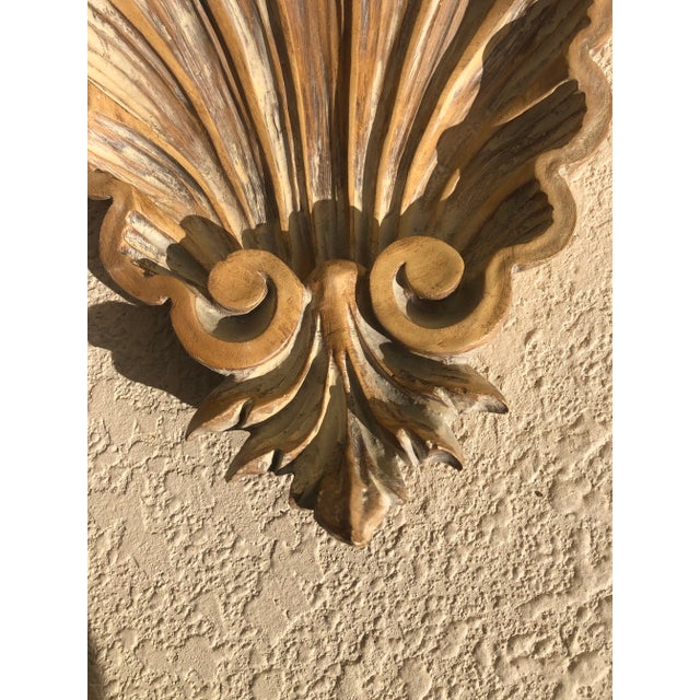 20th Century Hamilton Collection Seashell Wall Shelf Sconce Bracket For Sale In Naples, FL - Image 6 of 9