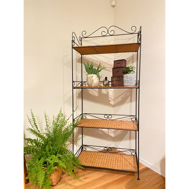 1980s 1980s Vintage Shelving Unit For Sale - Image 5 of 11