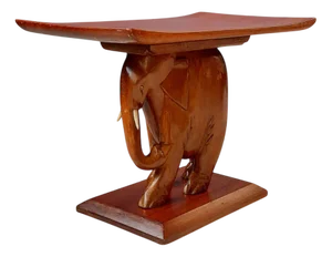 Asante or Ashanti Stool Elephant, 1970s