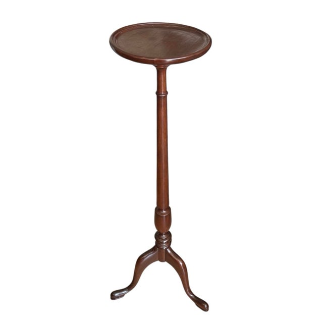Victorian 1970s Mid Century Mahogany Pedestal Drink/ Plant Stand For Sale - Image 3 of 10