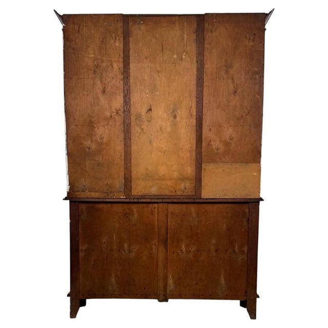 Early 20th Century English Art Nouveau Oak Dresser with Bevelled Mirror For Sale - Image 11 of 14