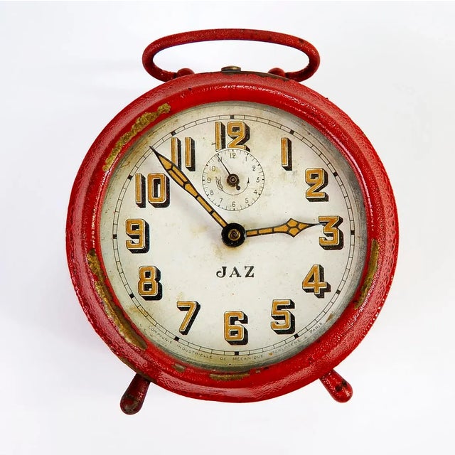 1940s Vintage French Jaz Clock For Sale - Image 5 of 5
