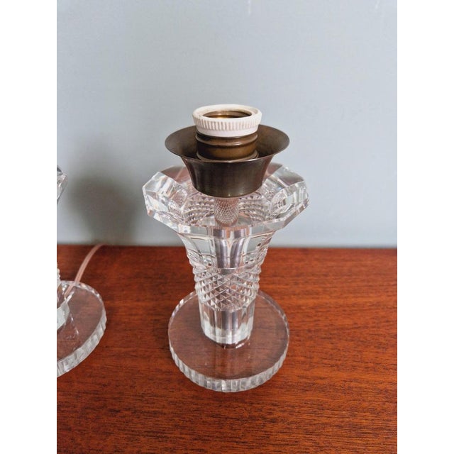 Metal Art Deco Lamps from Val Saint Lambert, 1930s, Set of 2 For Sale - Image 7 of 18