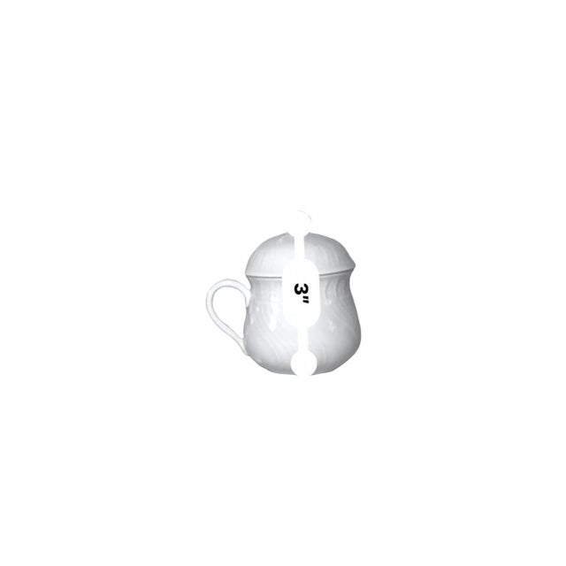 Late 20th Century Richard Ginori Vecchio White Porcelain Pot De Crème Cups - Set of 5 For Sale - Image 11 of 12