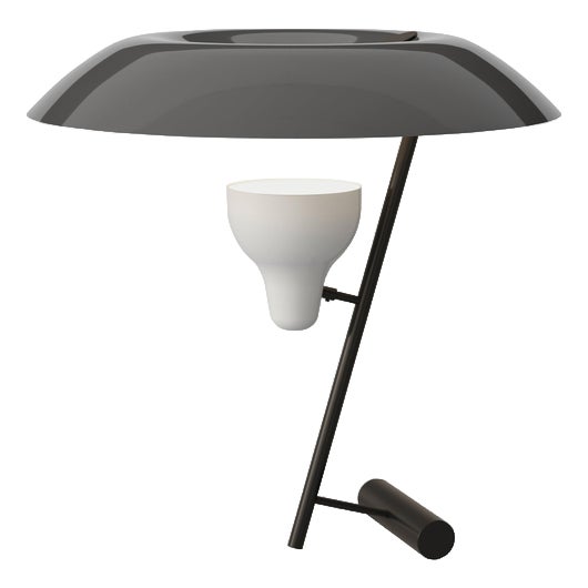 Model 548 Lamp in Dark Burnished Brass with Grey Difuser by Gino Sarfatti for Astep For Sale