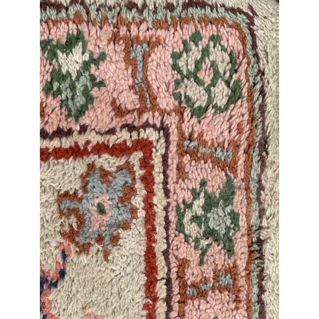 Antique Moroccan Oushak Style Rug, 1920s For Sale - Image 10 of 17