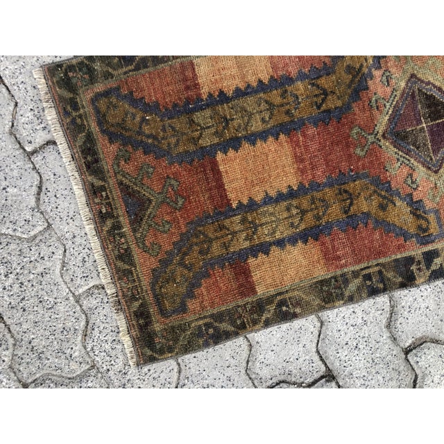 1960s Vintage Handmade Rug For Sale - Image 4 of 6