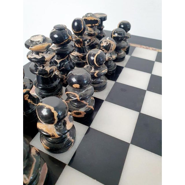 Mid-Century Modern Italian Marble Chess Board, 1980s For Sale - Image 9 of 11
