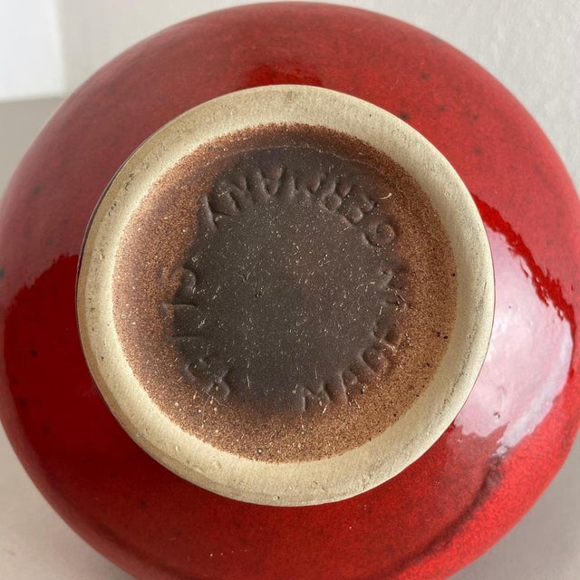 Red-Glaze Fat Lava UFO Vases from Jopeko, Germany, 1970s, Set of 2 For Sale - Image 18 of 18