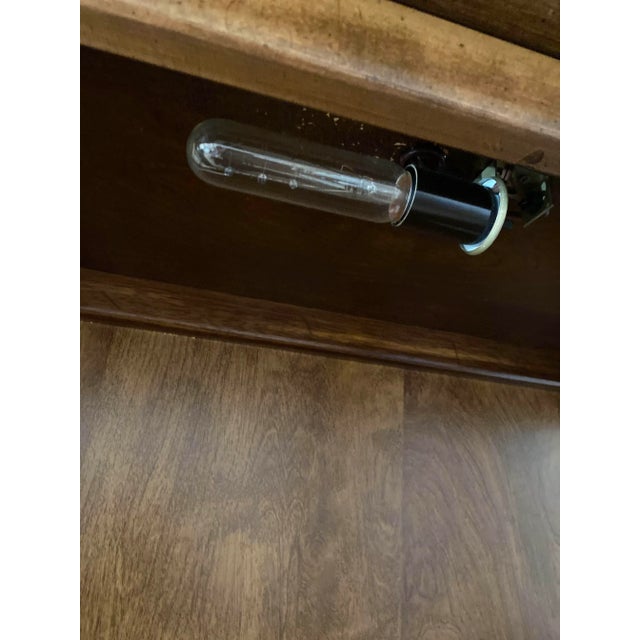 Late 20th Century Solid Wood Dining Room China Hutch For Sale - Image 11 of 13