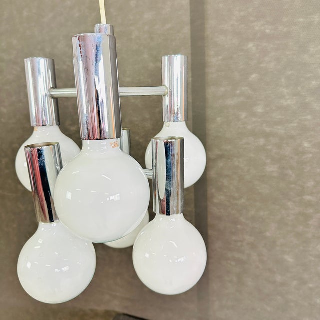 Mid-Century Modern 1960s Space Age Sputnic Chandelier For Sale - Image 3 of 5