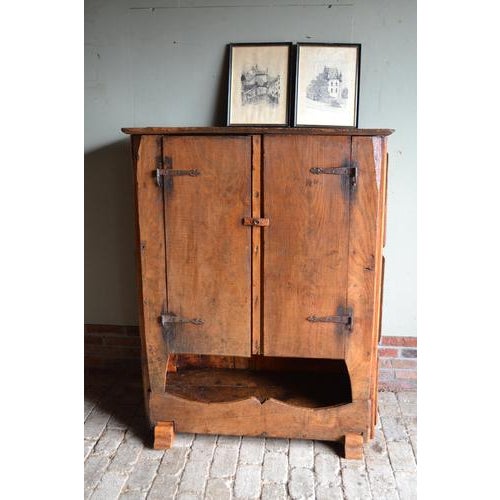Antique Spanish Walnut Pantry Cupboard For Sale - Image 10 of 11