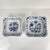 Square Blue Onion Porcelain Dishes from Kahla, East Germany, 1960-1980, Set of 2 For Sale - Image 9 of 14