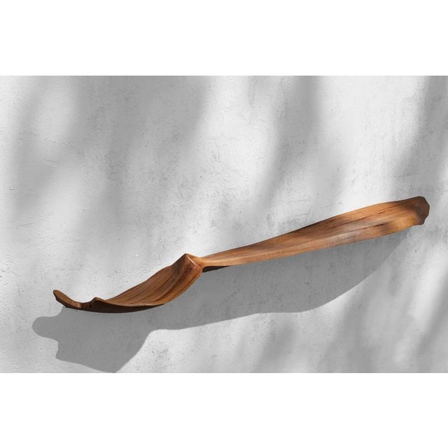 W2380 wall hanging shelf in oak wood by jörg pietschmann dimensions: d 27 x w 212 x h 23 cm. Materials: oak wood. All wall...