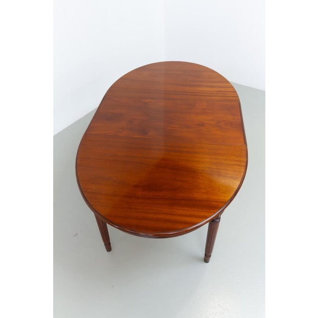 Danish Hepplewhite Oval Mahogany Dining Table from Farre Møbelfabrik, 1970s For Sale - Image 11 of 18