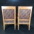 Pair of high quality gorgeous vintage French Empire style club chairs from Bloomingdale's with handsome carved dolphin...