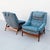 Iconic 1960s Folke Ohlsson for Dux Reclining Lounge Chairs With Ottoman For Sale - Image 10 of 18
