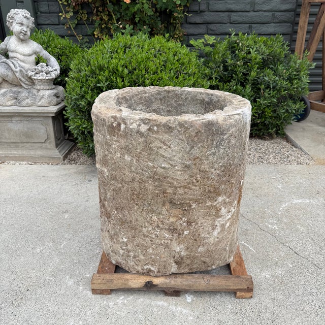 Contemporary Antique Limestone Trough 51226d For Sale - Image 3 of 9