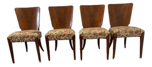 Vintage H-214 Chairs by Halabala, 1930, Set of 4