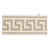 Schumacher Etienne Silk Greek Key Trim Wide in Sand For Sale