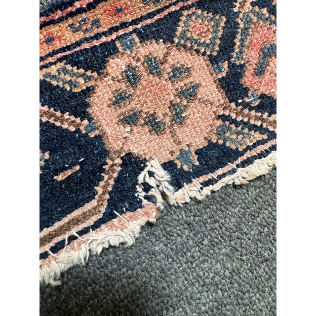 Textile 3ft 8in × 16ft Hand-Knotted Persian Runner, Vintage For Sale - Image 7 of 12