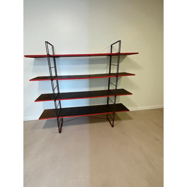 Black and Red Enetri Shelf by Niels Gammelgaard for Ikea, 1980s For Sale - Image 3 of 18
