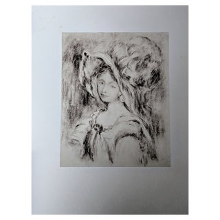 Pierre-Auguste Renoir, Young Girl with Hat, Lithograph For Sale