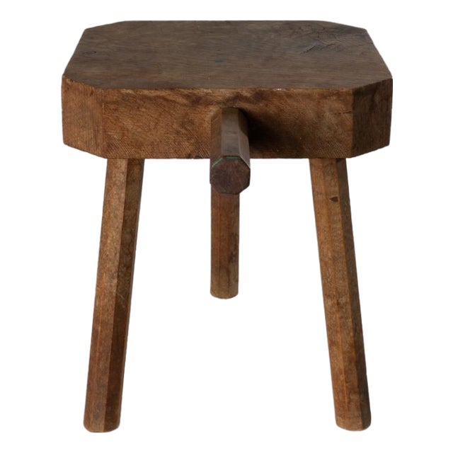 Early 20th Century Primitive Wallace Nutting Stool For Sale