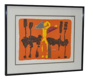 Marino Marini (Italian, 1901-1980) "Chevaux Et Cavaliers" Artist Proof Pencil Signed C.1970