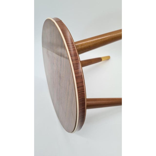 Wood Rockabilly Side Table in Laminated Wood, Germany, 1970s For Sale - Image 7 of 10