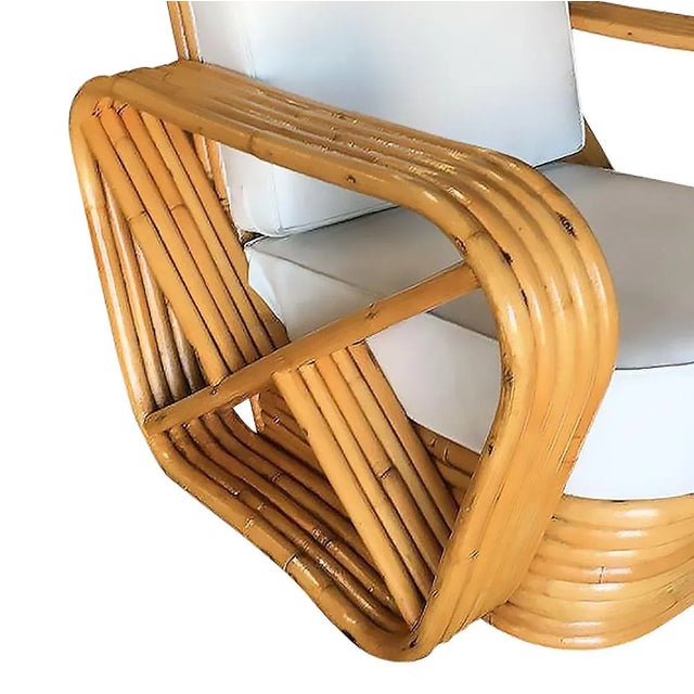 Restored 5-Strand Square Pretzel Sofa & Lounge Chair Livingroom Set For Sale - Image 12 of 12