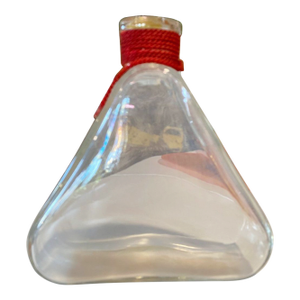 Evian Limited Edition 2005 Glass “Erlenmeyer Flask” Bottle 25 Oz